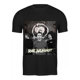 Мужская футболка с принтом Rise Against - photo во Владимире,  |  | Тематика изображения на принте: 