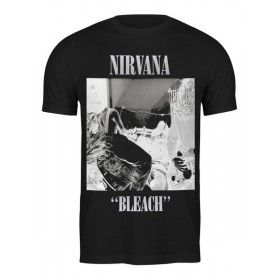 Мужская футболка с принтом Nirvana Bleach album t-shirt во Владимире,  |  | 