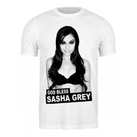 Мужская футболка с принтом Sasha Grey во Владимире,  |  | 