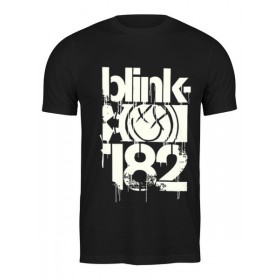 Мужская футболка с принтом blink-182 smile shirt во Владимире,  |  | 