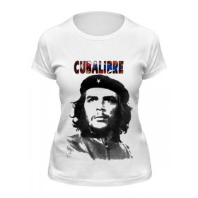 Женская футболка с принтом Cuba libre, Hasta La. Victoria Siempre во Владимире,  |  | 