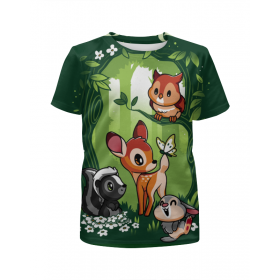 full_print_girl_tee с принтом BAMBI. БЭМБИ во Владимире,  |  | 