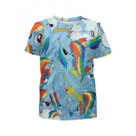 full_print_girl_tee с принтом My Little Pony во Владимире,  |  | Тематика изображения на принте: 