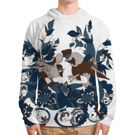 full_print_hoodie с принтом петушиное разноцветие во Владимире, 92% хлопка 8% эластана Плотность: 245 гр/м2 |  | 