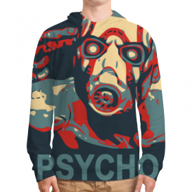 full_print_hoodie с принтом PSYCHO во Владимире, 92% хлопка 8% эластана Плотность: 245 гр/м2 |  | Тематика изображения на принте: 