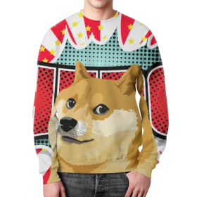 full_print_sweatshirt с принтом DOGE WOW во Владимире,  |  | 