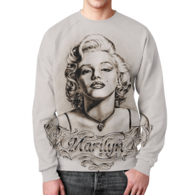 full_print_sweatshirt с принтом Marylin Monroe во Владимире,  |  | 