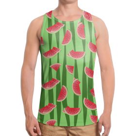 full_print_tanktop с принтом Арбуз во Владимире,  |  | Тематика изображения на принте: 