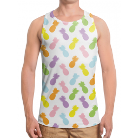 full_print_tanktop с принтом Ананасы! во Владимире,  |  | Тематика изображения на принте: 