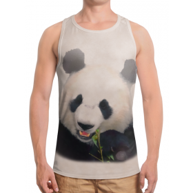 full_print_tanktop с принтом Панда во Владимире,  |  | Тематика изображения на принте: 