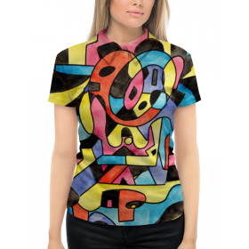 full_print_woman_polo с принтом ttt`12ll во Владимире,  |  | 