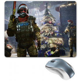 mouse_pad с принтом Warface Новый Год во Владимире,  |  | 