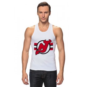 tanktop с принтом New Jersey Devils во Владимире,  |  | Тематика изображения на принте: 