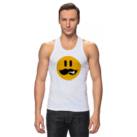 tanktop с принтом Сталин смаил. Stalin smile. во Владимире,  |  | Тематика изображения на принте: 