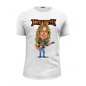 Мужская футболка Premium с принтом Megadeth во Владимире, Белый, черный, серый меланж, голубой: 100% хлопок, плотность 160 гр. Остальные цвета: 92% хлопок, 8% лайкра, плотность 170-180гр. |  | Тематика изображения на принте: 