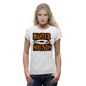 woman_tee с принтом Master Sounds 98.3 во Владимире,  |  | Тематика изображения на принте: 