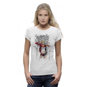 woman_tee с принтом Harley Quinn Design во Владимире,  |  | 