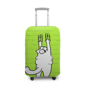 Чехол для чемодана 3D с принтом Simon`s cat 3 во Владимире, 86% полиэфир, 14% спандекс | двустороннее нанесение принта, прорези для ручек и колес | fitness | kitty | simon cat | simons | simons cat | голодный кот | для жирных | для толстых | жир | кот | кот саймона | котик | кошка | с котами | саймон | спорт | толстая | толстый | фитнес | фитнесс