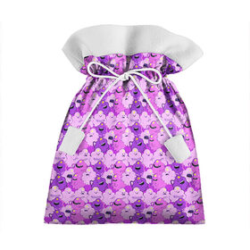 Подарочный 3D мешок с принтом Пупырка во Владимире, 100% полиэстер | Размер: 29*39 см | Тематика изображения на принте: время приключений | паттерн | пупырка | сиреневый