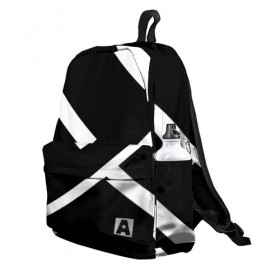 Рюкзак 3D с принтом Black and White во Владимире, 100% полиэстер | лямки с регулируемой длиной, сверху петелька, чтобы рюкзак можно было повесить на вешалку. Основное отделение закрывается на молнию, как и внешний карман. Внутри два дополнительных кармана, один из которых закрывается на молнию. По бокам два дополнительных кармашка | Тематика изображения на принте: белый | геометрия | полосы | черный