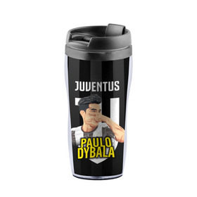 Термокружка-непроливайка Пауло Дибала Ювентус: во Владимире, внутренняя часть — пищевой пластик, наружная часть — прозрачный пластик, между ними — полиграфическая вставка с рисунком | объем — 350 мл, герметичная крышка | Тематика изображения на принте: dibala | dybala | juve | juventus | juvi | kit | russia | world cup | бонусная | гостевая | дибала | домашняя | италия | футбол | чемпионат мира | юве | ювентус | юви