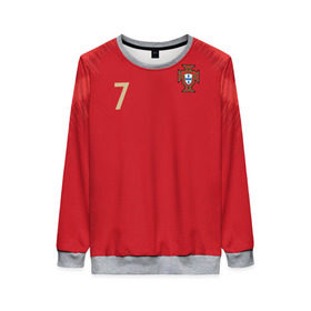 Женский свитшот 3D Роналду 2018 ЧМ: во Владимире, 100% полиэстер с мягким внутренним слоем | круглый вырез горловины, мягкая резинка на манжетах и поясе, свободная посадка по фигуре | confederation | cristiano | cup | euro | portugal | ronaldo | world | европы | конфедераций | криштиану | кубок | мира | португалия | роналду | чемпионат