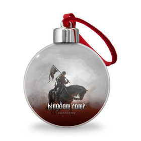 Ёлочный шар с принтом Рыцарь на коне во Владимире, Пластик | Диаметр: 77 мм | deliverance | kingdom come | kingdom come deliverance | knight | кингдам кам | король | рыцарь | средневековье | средние века