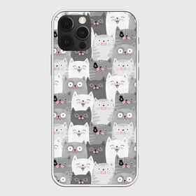 Чехол для iPhone 12 Pro Max с принтом Коты во Владимире, Силикон |  | Тематика изображения на принте: animals | cats | collage | funny | kind | kittens | pets | белые | большие | весёлые | глаза | графика | добрые | домашние | животные | иллюстрация | картинка | коллаж | коты | котята | круглые | мода | молодежная | полосатые