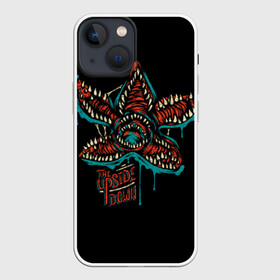 Чехол для iPhone 13 mini Очень странные дела: во Владимире,  |  | Тематика изображения на принте: 11 | stranger things | the upside down | демогоргон | оди | очень странные дела | сериал | странные дела | ужасы | хоукинс | школа хоукинса