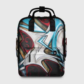 Женский рюкзак 3D с принтом Стиль улицы во Владимире, 100% полиэстер | лямки с регулируемой длиной, сверху ручки, чтобы рюкзак нести как сумку. Основное отделение закрывается на молнию, как и внешний карман. Внутри два дополнительных кармана, один из которых закрывается на молнию. По бокам два дополнительных кармашка, куда поместится маленькая бутылочка
 | Тематика изображения на принте: felipe pantone | grafiti | paint | street art | urban | город | граффити | искусство | кирпичи | краски | рисунки | стена | улицы | уличное искусство