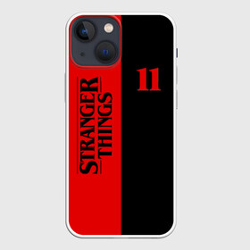 Чехол для iPhone 13 mini STRANGER THINGS 11: во Владимире,  |  | Тематика изображения на принте: 11 | eleven | logo | netflix | stranger | things | бобби | браун | дела | крайне | лого | логотип | милли | оди | одинадцать | одиннадцать | очень | события | странные | стренджер