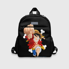 Детский рюкзак 3D  удар One Piece: во Владимире, 100% полиэстер | лямки с регулируемой длиной, сверху петелька, чтобы рюкзак можно было повесить на вешалку. Основное отделение закрывается на молнию, как и внешний карман. Внутри дополнительный карман. По бокам два дополнительных кармашка | Тематика изображения на принте: monkey d. luffy | one piece | tony tony chopper | аниме | большой куш | ван пис | ванпис | манга | манки д. луффи | пираты | пираты соломенной шляпы | тони тони чоппер