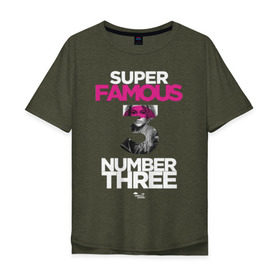 Футболка хлопок Оверсайз с принтом Номер три Академия Амбрелла во Владимире, 100% хлопок | свободный крой, круглый ворот, “спинка” длиннее передней части | Тематика изображения на принте: number three | the umbrella academy | umbrella | академия амбрелла | номер три