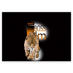 Поздравительная открытка Я Босс Im big boss: во Владимире, 100% бумага | плотность бумаги 280 г/м2, матовая, на обратной стороне линовка и место для марки
 | Тематика изображения на принте: big boss | кружка с леопардом
купить | купить футболку boss | купить футболку босс | подарок начальнику | стильная футболка | футболка с леопардом купить | я босс | я начальник