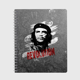 Тетрадь с принтом Че Гевара во Владимире, 100% бумага | 48 листов, плотность листов — 60 г/м2, плотность картонной обложки — 250 г/м2. Листы скреплены сбоку удобной пружинной спиралью. Уголки страниц и обложки скругленные. Цвет линий — светло-серый
 | che | che guevara | cuba | ernesto guevara | guerrilla | revolution | viva la | viva la revolution | история | куба | партизан | революция | свобода | че | че гевара | чегевара