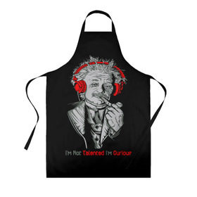 Фартук 3D с принтом Альберт Эйнштейн во Владимире, 100% полиэстер | общий размер — 65 х 85 см, ширина нагрудника — 26 см, горловина — 53 см, длина завязок — 54 см, общий обхват в поясе — 173 см. Принт на завязках и на горловине наносится с двух сторон, на основной части фартука — только с внешней стороны | albert einstein | biography | genius | history | physics | relativity | science | альберт эйнштейн | биография | гений | история | наука | относительность | физика