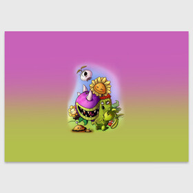 Поздравительная открытка Plants vs. Zombies: во Владимире, 100% бумага | плотность бумаги 280 г/м2, матовая, на обратной стороне линовка и место для марки
 | Тематика изображения на принте: plants vs. zombies | зомби | игра | компьютерная игра | против | растения | растения против зомби