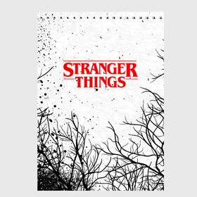 Скетчбук STRANGER THINGS: во Владимире, 100% бумага
 | 48 листов, плотность листов — 100 г/м2, плотность картонной обложки — 250 г/м2. Листы скреплены сверху удобной пружинной спиралью | stranger things | очень странные дела