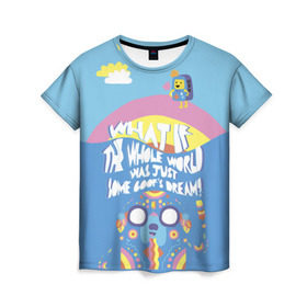 Женская футболка 3D Время приключений: во Владимире, 100% полиэфир ( синтетическое хлопкоподобное полотно) | прямой крой, круглый вырез горловины, длина до линии бедер | adventure time | dsgnzaets | finn the human | jake the dog | vdzajul | время приключений | джейк | лич | марселин | ооо | рикардио | снежный король | финн | финн парнишка