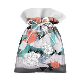 Подарочный 3D мешок с принтом Время Приключений во Владимире, 100% полиэстер | Размер: 29*39 см | Тематика изображения на принте: adventure time | finn the human | jake the dog джейк пёс | vdkovmar. время приключений | мультфильм | пендлетон уорд | страна ууу | фантастика | фин человек