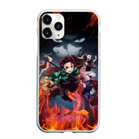 Чехол для iPhone 11 Pro матовый с принтом KIMETSU NO YAIBA во Владимире, Силикон |  | demon slayer | demon slayer: kimetsu no yaiba | kimetsu | kimetsu no yaiba | nezuko | slayer | tanjiro | клинок рассекающий демонов | незуко | танджиро | шинобу кочо
