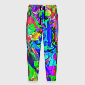 Мужские брюки 3D с принтом НЕОНОВЫЕ КРАСКИ во Владимире, 100% полиэстер | манжеты по низу, эластичный пояс регулируется шнурком, по бокам два кармана без застежек, внутренняя часть кармана из мелкой сетки | abstract | abstraction | texture | абстракция | геометрия | иллюзия | обман зрения | оптический узор | текстура