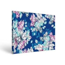 Холст прямоугольный с принтом Нежные цветы во Владимире, 100% ПВХ |  | girl | woman | девушкам | девушки | листья | подарок | тропические цветы | цветы