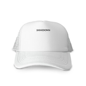 Кепка тракер с сеткой с принтом Shinedown во Владимире, трикотажное полотно; задняя часть — сетка | длинный козырек, универсальный размер, пластиковая застежка | rock | shinedown | альтернативный метал | барри керч | брент смит | зак маерс | музыка | ню метал | пост гранж | рок | хард рок | эрик басс
