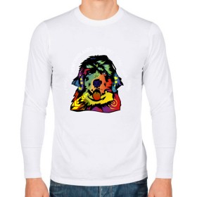 Мужской лонгслив хлопок с принтом Берегись ньюфаунленда! во Владимире, 100% хлопок |  | абстракция | вектор | животные | любовь | ньюфаундленд | питомец | породистые собаки | сердце | собака | собаки | собачник