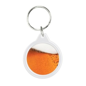 Брелок круглый с принтом ПИВО! во Владимире, пластик и полированная сталь | круглая форма, металлическое крепление в виде кольца | Тематика изображения на принте: beer | textures | бир | напитки | пенное | текстуры | фон