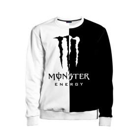 Детский свитшот 3D с принтом MONSTER ENERGY (Z) во Владимире, 100% полиэстер | свободная посадка, прямой крой, мягкая тканевая резинка на рукавах и понизу свитшота | black monster | bmx | claw | cybersport | energy | monster | monster energy | moto | motocross | race | sport | киберспорт | когти | монстер энерджи | монстр | мото | мотокросс | ралли | скейтбординг | спорт | т | энергия