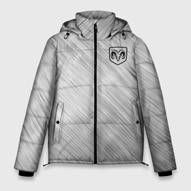 Мужская зимняя куртка 3D с принтом Dodge Додж во Владимире, верх — 100% полиэстер; подкладка — 100% полиэстер; утеплитель — 100% полиэстер | длина ниже бедра, свободный силуэт Оверсайз. Есть воротник-стойка, отстегивающийся капюшон и ветрозащитная планка. 

Боковые карманы с листочкой на кнопках и внутренний карман на молнии. | 2020 | auto | dodg | dodge | logo | moto | motors | racing | sport | авто | автомобиль | автомобильные | баран | бренд | гонки | гоночный | додж | доджи | лого | логотип | логотипы | марка | машины | мото | моторс | мотоцикл | серия