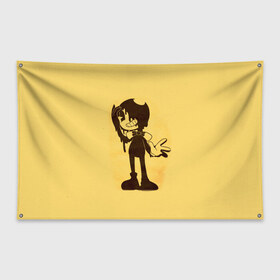 Флаг-баннер Bendy And The Ink Machine: во Владимире, 100% полиэстер | размер 67 х 109 см, плотность ткани — 95 г/м2; по краям флага есть четыре люверса для крепления | bendy | bendy and the ink machine | бенди | бени | бенни | бэнди | детская | детям | игра | капли | компьютерная игра | краска | машина | подтеки | ужастик | чернила | чернильная