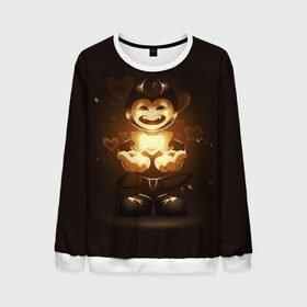 Мужской свитшот 3D Bendy And The Ink Machine: во Владимире, 100% полиэстер с мягким внутренним слоем | круглый вырез горловины, мягкая резинка на манжетах и поясе, свободная посадка по фигуре | Тематика изображения на принте: bendy | bendy and the ink machine | бенди | бени | бенни | бэнди | детская | детям | игра | капли | компьютерная игра | краска | машина | подтеки | ужастик | чернила | чернильная